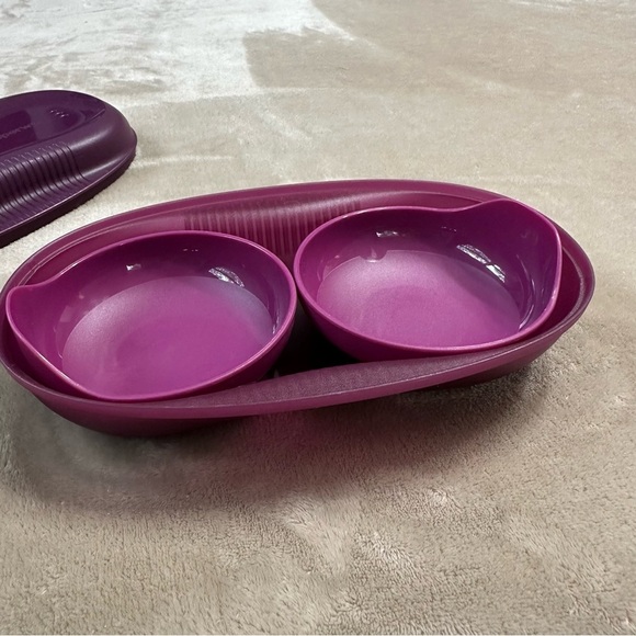 Tupperware Microwave Breakfast Maker Set Rhubarb - Picture 2 of 9